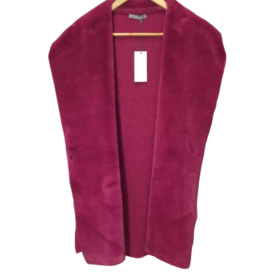 Katies Womens  Size S RASPBERRY SHERPA VEST