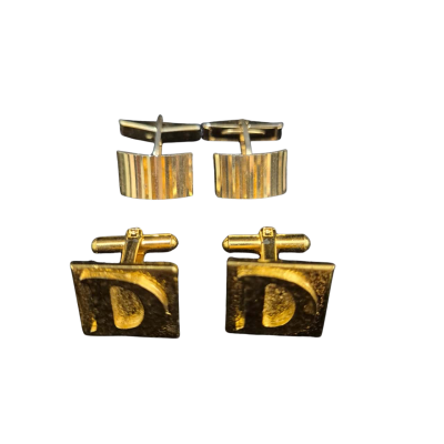  Mens Cufflinks Gold 