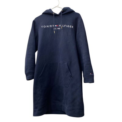 Tommy Hilfiger Womens  Size M Hoodie Dress Navy Blue 