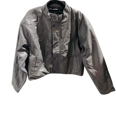 Charcoal Womens  Size S / XS Biker Jacket Grey 