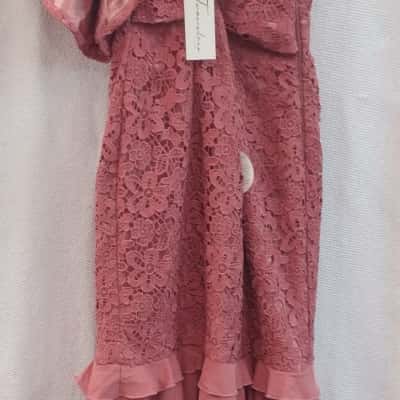 Two Sisters Womens  Size 12 Cocktail / Maxi Dress Pink  