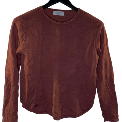 Everly Collective Womens  Size M Long Sleeve Top Brown 