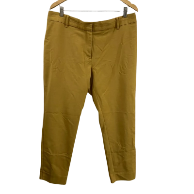 Veronika Maine Womens  Size 16 Cropped Trousers Mustard Yellow