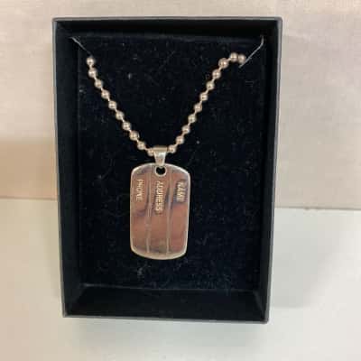 Stamped 925 Dog Tag Necklace 