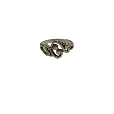  Womens 925 Scroll/ Filigree Design Ring Silver 