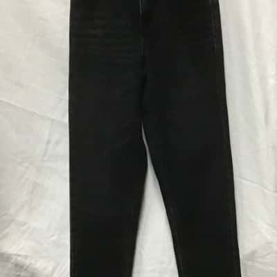  Womens  Size 8 High Waisted Pants Black  