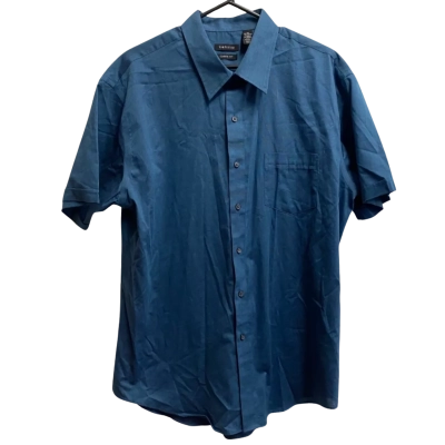 Van Heusen Mens  Size XL Business Shirt Blue