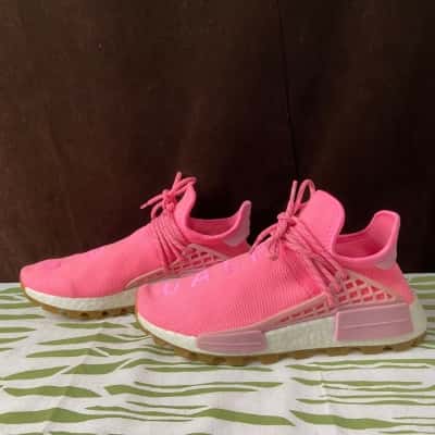 Adidas x Pharrell Williams, NMD, Hu Trail Runners, Size 7, Neon Pink