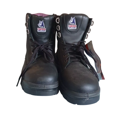 Steel Blue Womens  Size 9 Work Boots Black BN 