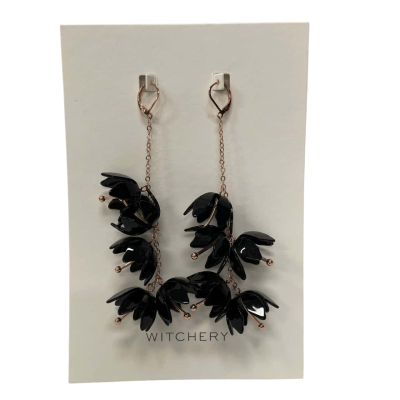 Witchery Womens Earrings Black / Gold 