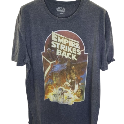 Zing Star Wars Mens  Size XXL Printed Shirt Grey 