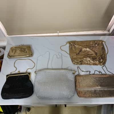 Lot of 5 Vintage Glomesh Bags