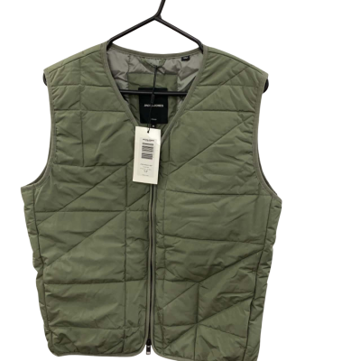Jack & Jones Mens  Size M Vest Green / Khaki 