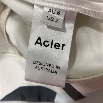 Acler Womens  Size 6 Casual Dress Black  / Blue / Red / White 