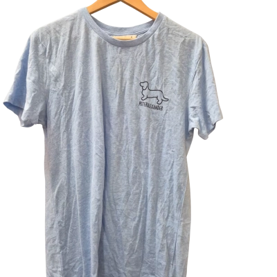 Peter Alexander PJ T Shirt Size M Short Sleeve Pale Blue BNWT