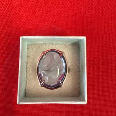  Women's Morellato Ring featuring a Large Faceted Blue Stone 