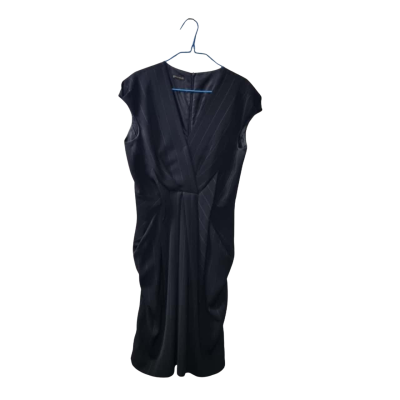 Carla Zampatti Women's Size 10 Work Dress in Black & White Pinstripe