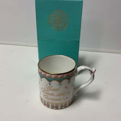 God save the queen 80th birthday commemorative cup