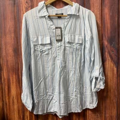 Autograph Womens  Size 14 Blue Shirt New