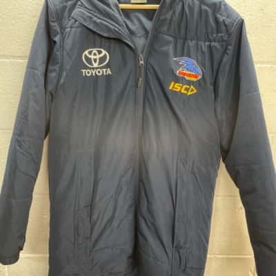 AFL Adelaide crows Mens  Size S Front Zipper / Hood Jacket / Winter Jacket Blue 