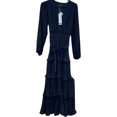 Forever New Womens Size 10 Hudson Embroidered Ruffle Midi Dress