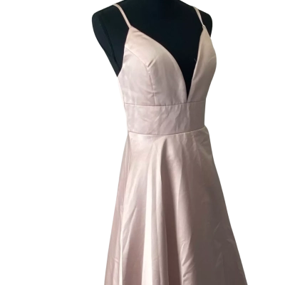 Faerisety, Nude Pink Maxi Dress, Size Large
