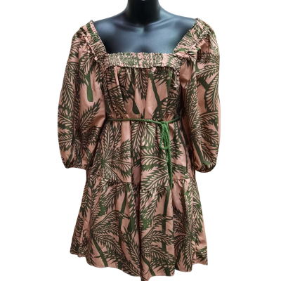 SHEIKE Size 8 'Calypso' Mini Length Balloon Sleeve Dress with Rope Belt