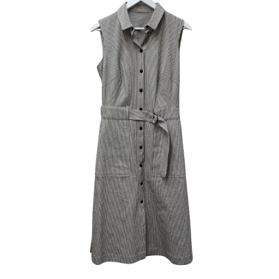  Akris Womens Size 10 Sleeveless Dress Striped 