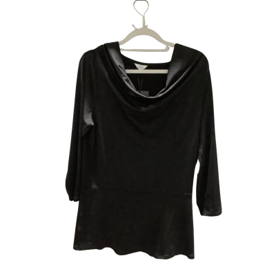 BNWT Jane Lamerton Womens Size S Black 3/4 Sleeve Cowl Neck Top RRP $59.99