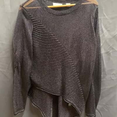 Sass & Bide Womens Size L ‘Kiss The Sky’ Black Jumper