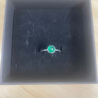 Pandora Womens Ring with Green Stone 