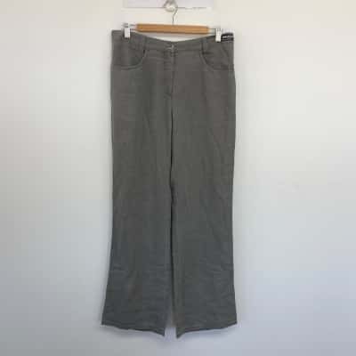 Michelle Light Grey Basic Straight Leg Pants  Size 36
