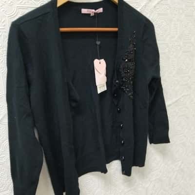 Review Womens Black  Ainsley Cardigan NWT  
