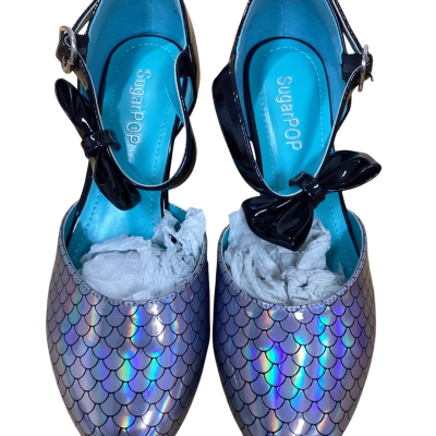 Pop Sugar womens Size 4 Shoes Black  / Silver 