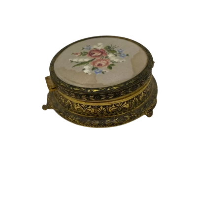 Petit Point Powder Pot
