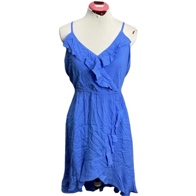 Forever New Womens  Size 10 Shoestring Strap Dress Blue 