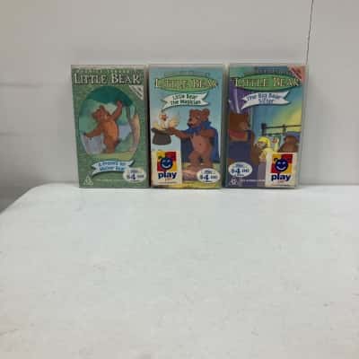 Vintage Little Bear VHS x3