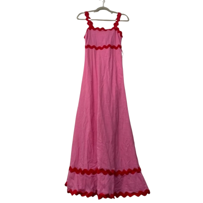 BNWT By Frankie Womens Ripple Dress Size M Pink  / Red RRP$120