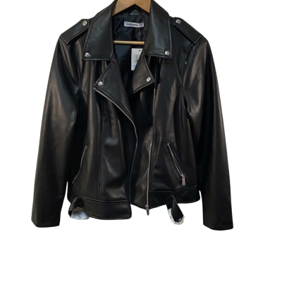 BNWT Just Jeans Black Biker Jacket Size 14 
