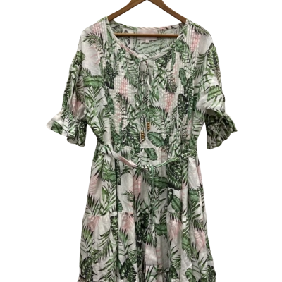  Labohemegirls LINEN Size M/L 3/4 Length Sleeve/Maxi/Multicoloured 