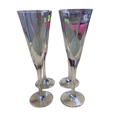 Champagne Flutes Set/4 boxed Set