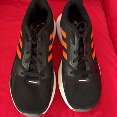Adidas Duramo Black  & Orange Shoes Mens  Size UK 3.5 /US 4 