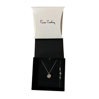 Pierre Cardin Womens Gold-toned Necklace & Bracelet Set (boxed)