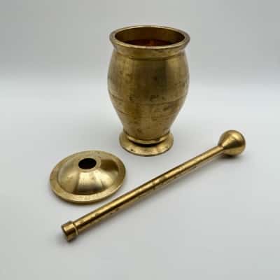 Solid Brass Mortar & Pestal