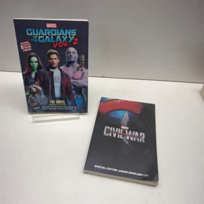 Marvel Movie Novels Lot Guardians of Galaxy Vol 2 & Captain America Civil War