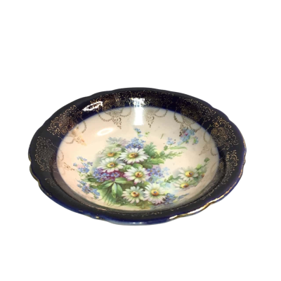 German Floral Ceramic Dish
