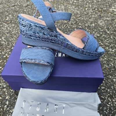 Stuart Weitzman Womens  Size 9 Sandals / Wedges Blue 