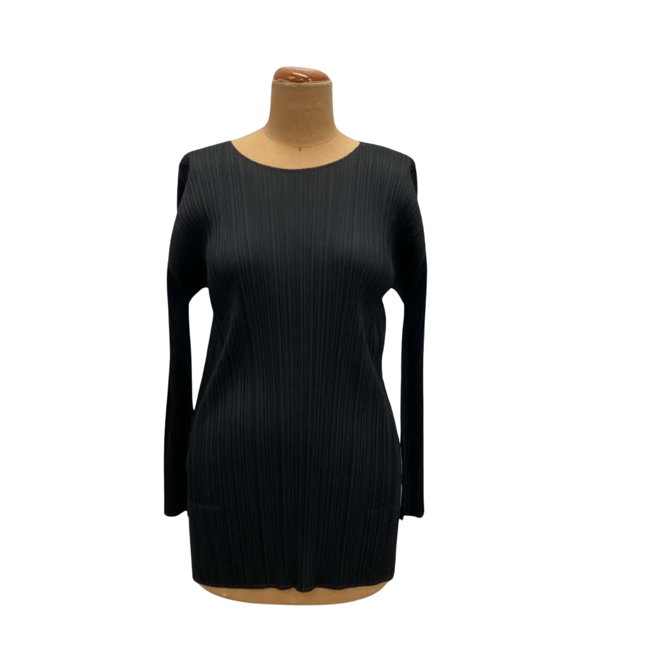 PLEATS PLEASE ISSEY No sleeve one piece tops PP55-JH101 black 2