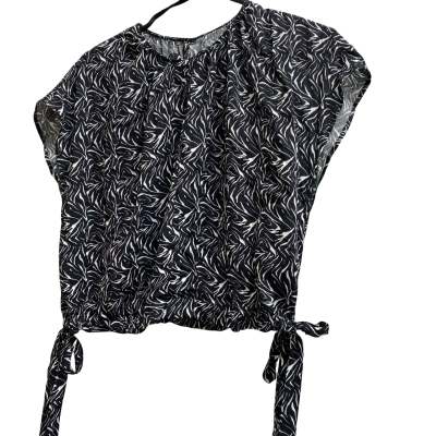 Cue   Size 6 Blouse Black   Pattern 