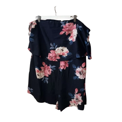 City Chic Womens  Size M Sleeveless Playsuit Blue / Floral 